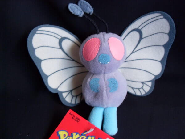 1999 Pokemon plush toy Butterfree.