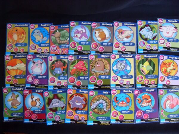 1999 Burger King Pokemon promotion, collectible trading cards.