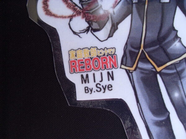 Katekyo Hitman Reborn! - Enma Kozato keychain charm as illustrated by Sye, tag view.
