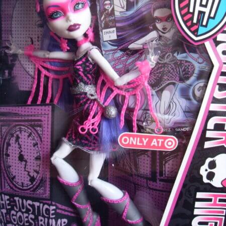 2013 Monster High: Power Ghouls - Spectra Vondergeist as Polterghoul, doll front view.