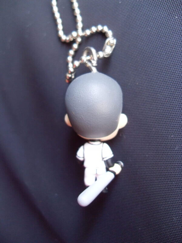 Mascot Swing 2: Big Windup! - Shoji Suyama keychain, back view.