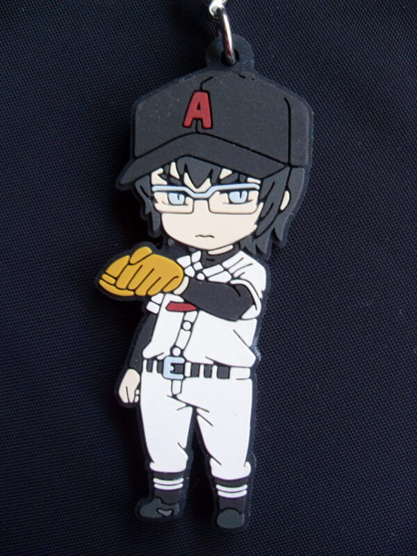Pic-lil! Vol. 2: Ace of Diamond - Yang Shunchen rubber strap keychain, front view.