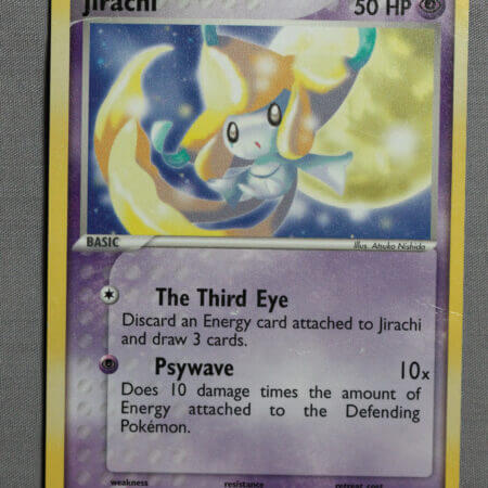 Jirachi (021), from the Pokemon Company Black Star promo cards, front shot.