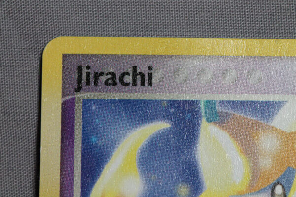 Jirachi (021), from the Pokemon Company Black Star promo cards, detail shot (1/6).