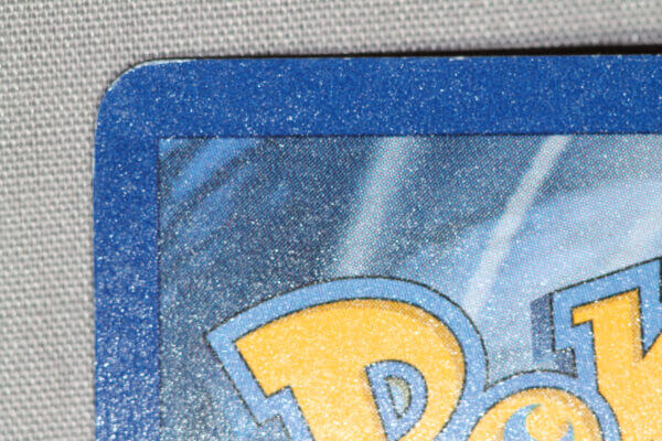 Mew (9), the holographic WOTC Black Star promo card, detail shot (7/8).