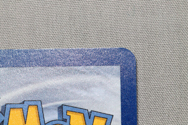 Mew (9), the holographic WOTC Black Star promo card, detail shot (5/8).