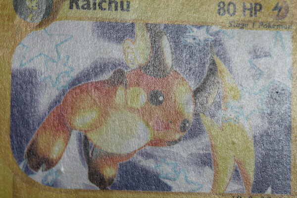 Raichu (61/165), the Expedition card, detail shot (2/7).