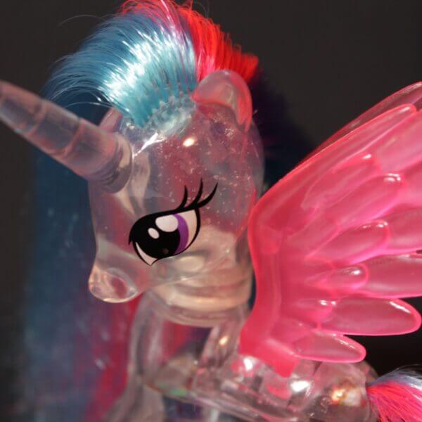 My Little Pony: Generation 4 - Rainbow Shimmer Princess Celestia, face detail.