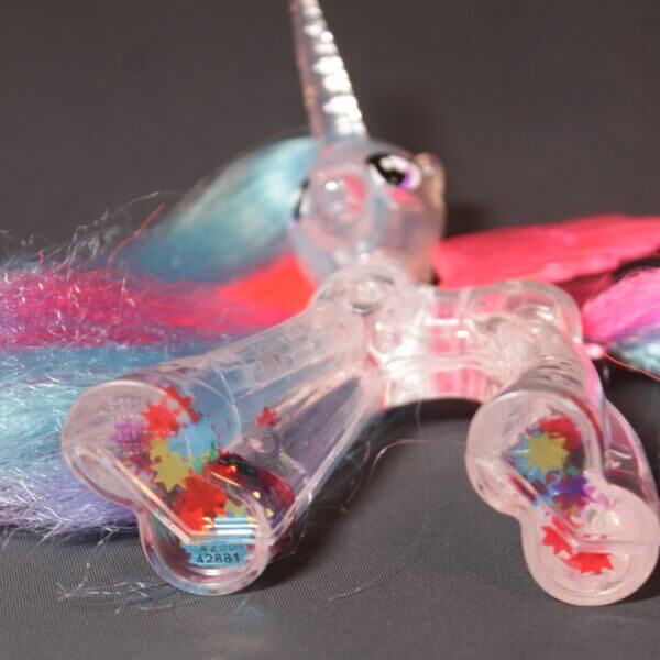 My Little Pony: Generation 4 - Rainbow Shimmer Princess Celestia, bottom view.
