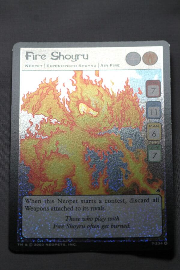 Fire Shoyru (7/234) from Base set, detail view.