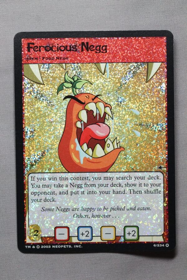 Ferocious Negg (6/234) from Base set, front view.