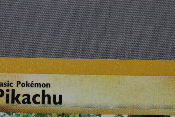 Pikachu (60/64) W promotional card from Sept. 1999 Duelist Magazine, detail shot. (2/5)