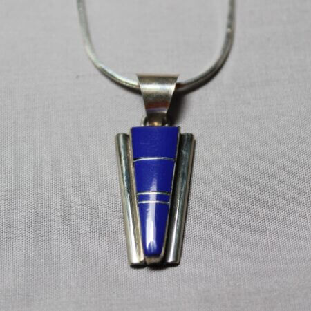 Steve Francisco Sterling Silver and Lapis Lazuli Necklace