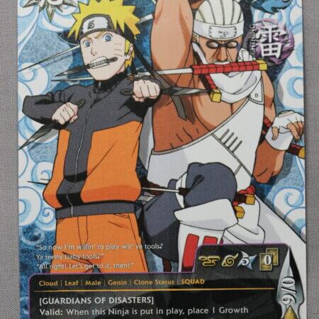 Naruto Uzumaki & Killer Bee (PR 066), the Weekly Shonen Jump promo card, front view.