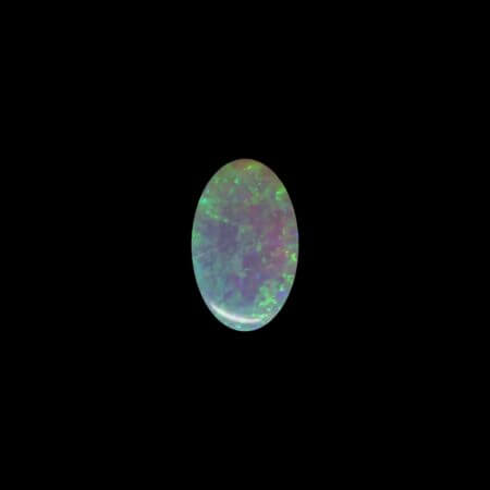 Coober Pedy Opal, 7x5mm oval cabochon, green.