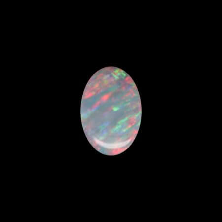 Coober Pedy Opal, 7x5mm oval cabochon, pink.